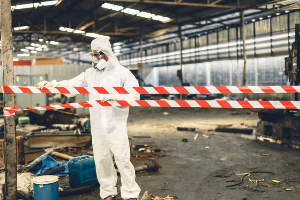 Professional Trauma Scene Cleanup technician working in Union City, OH